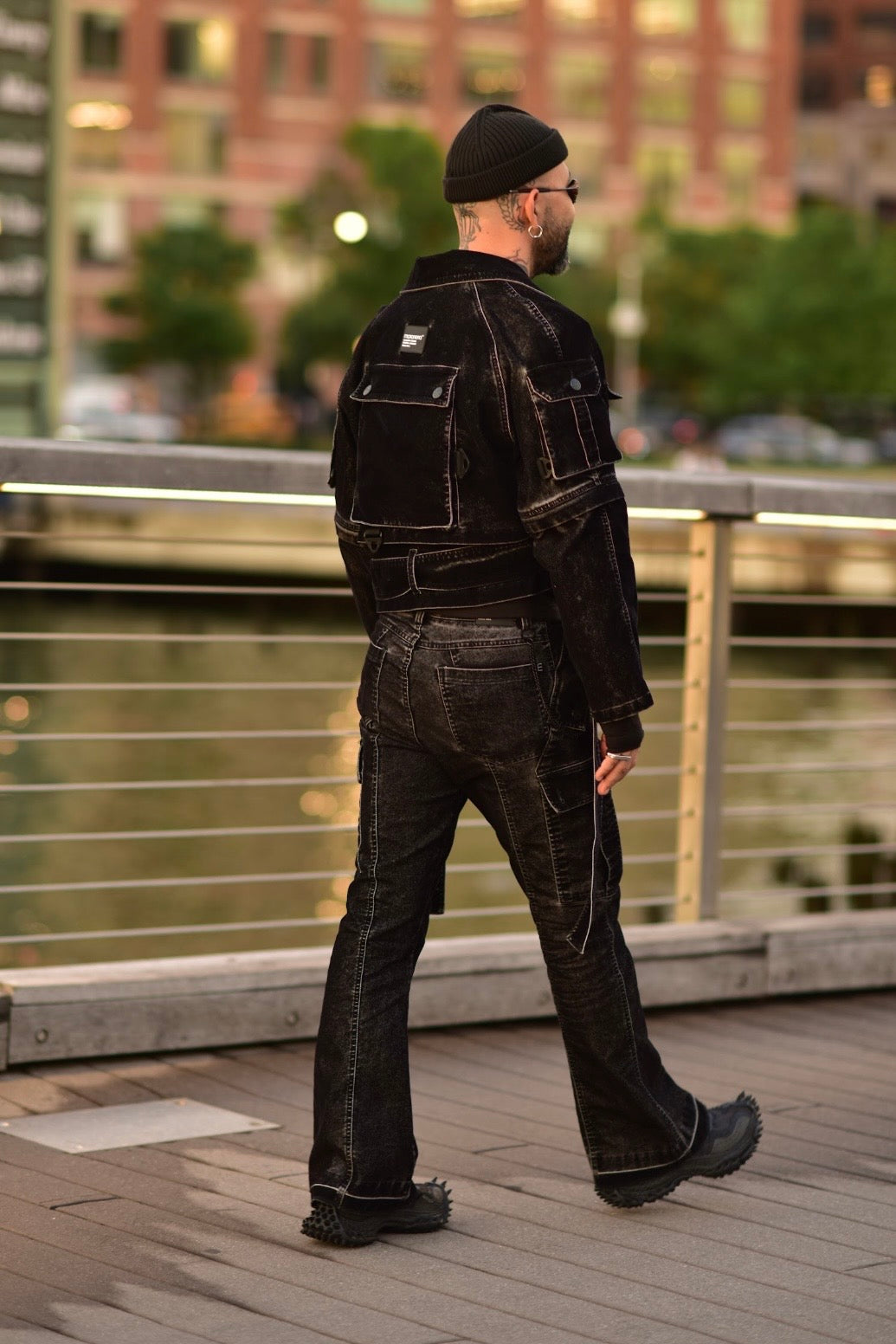 Chaqueta wasteland cargo techwear black