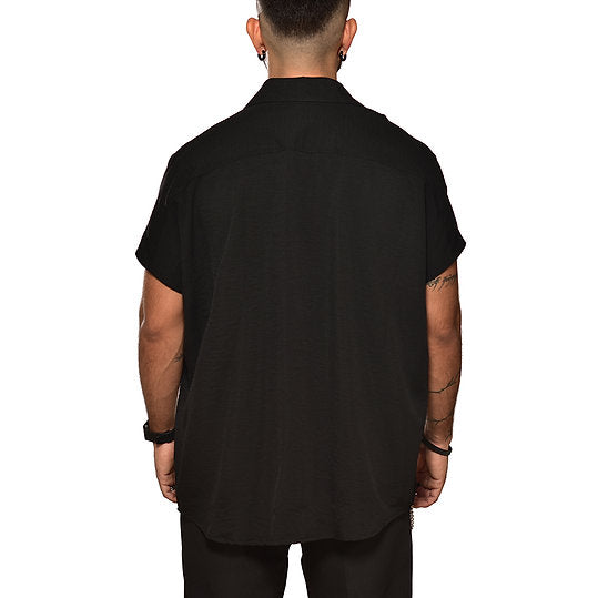 Bluson oversize extragrande negro