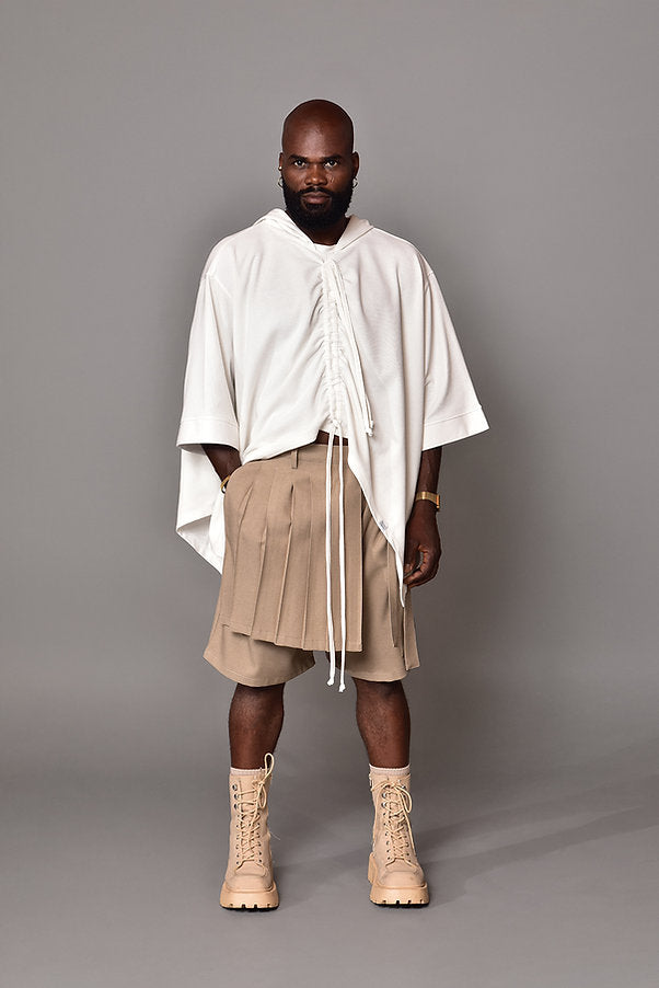 Short Kamon con Pliegues