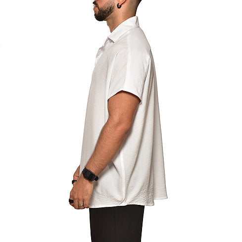 Bluson oversize extragrande blanco