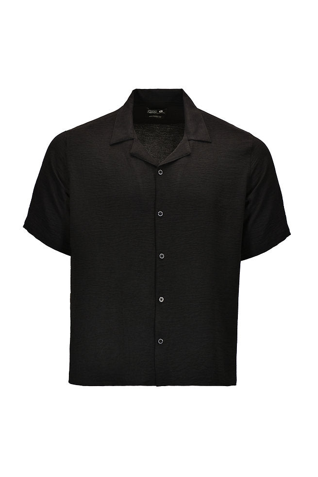 Camisa bowling regular fit negra