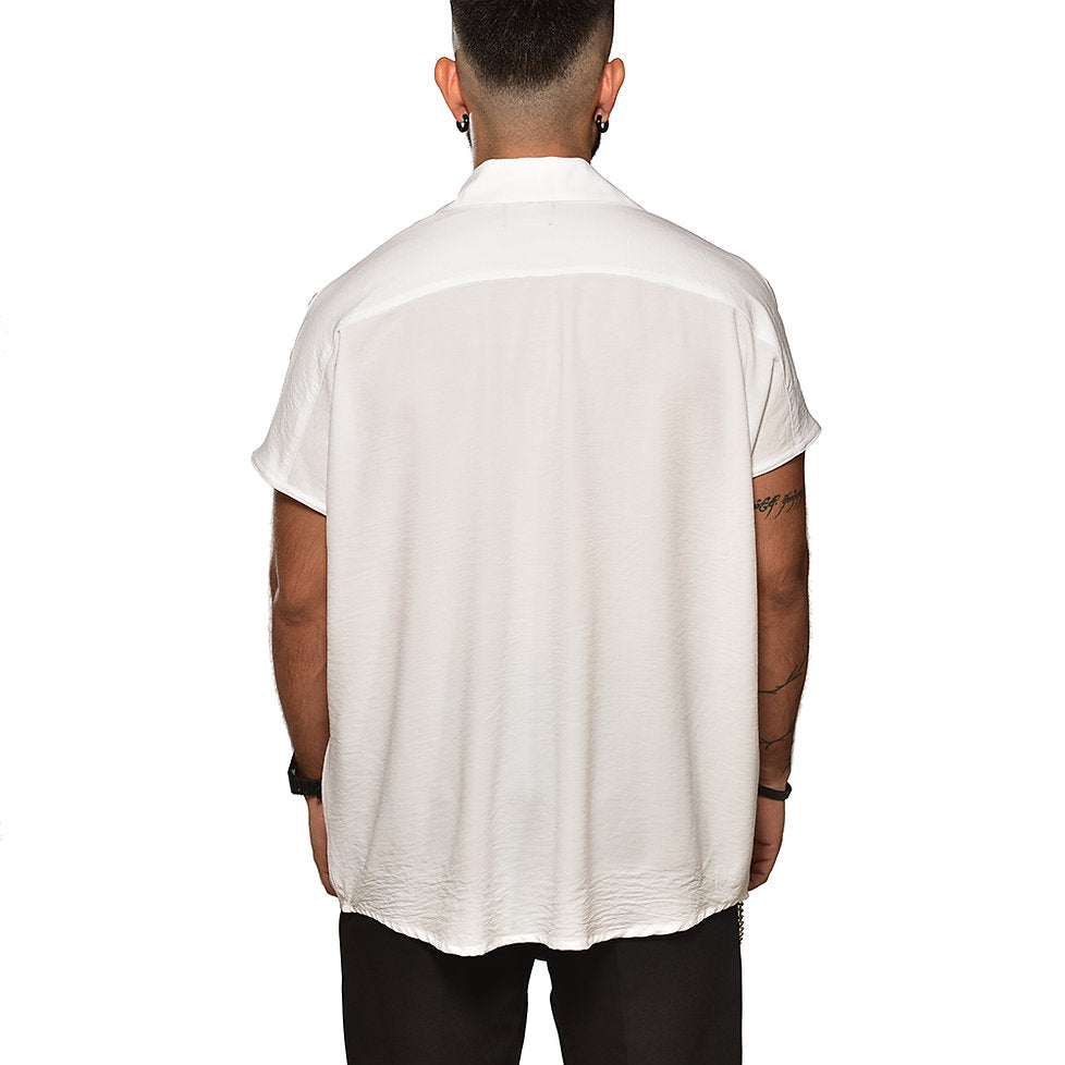Bluson oversize extragrande blanco