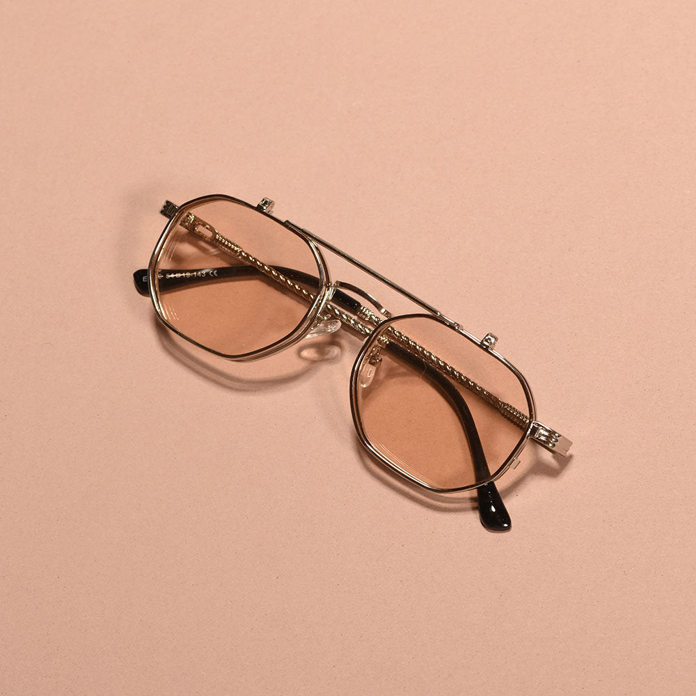 Gafas retro flip-up clear