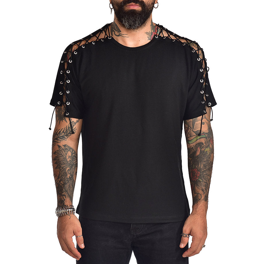 Camiseta regular fit sparrow black