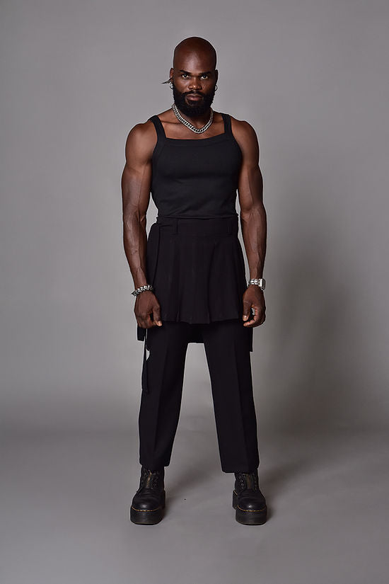 Tank top rib negro