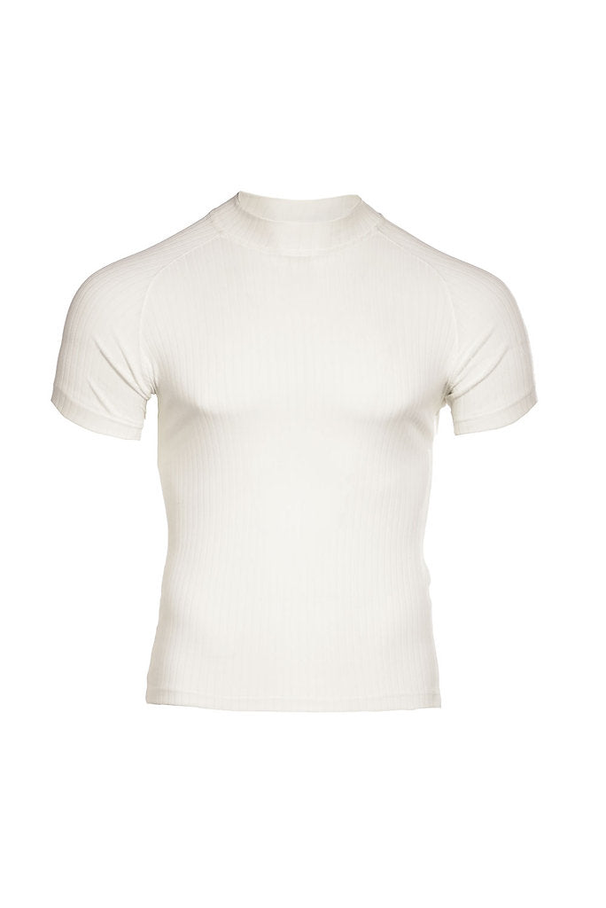 Camiseta super slim marfil perkins