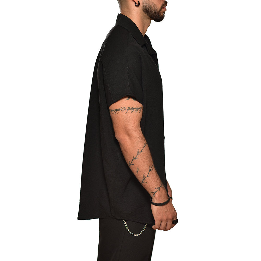 Bluson oversize extragrande negro