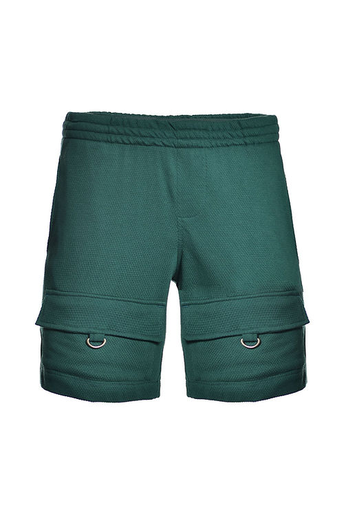 Emerald lace frannel shorts