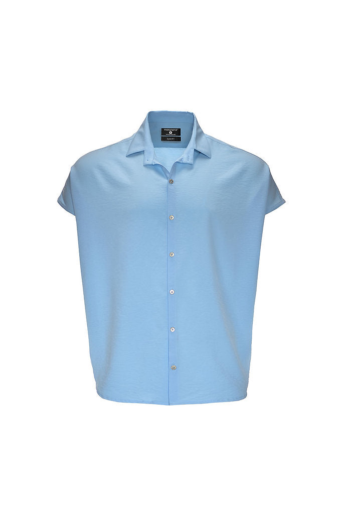 Bluson oversize extragrande azul cielo