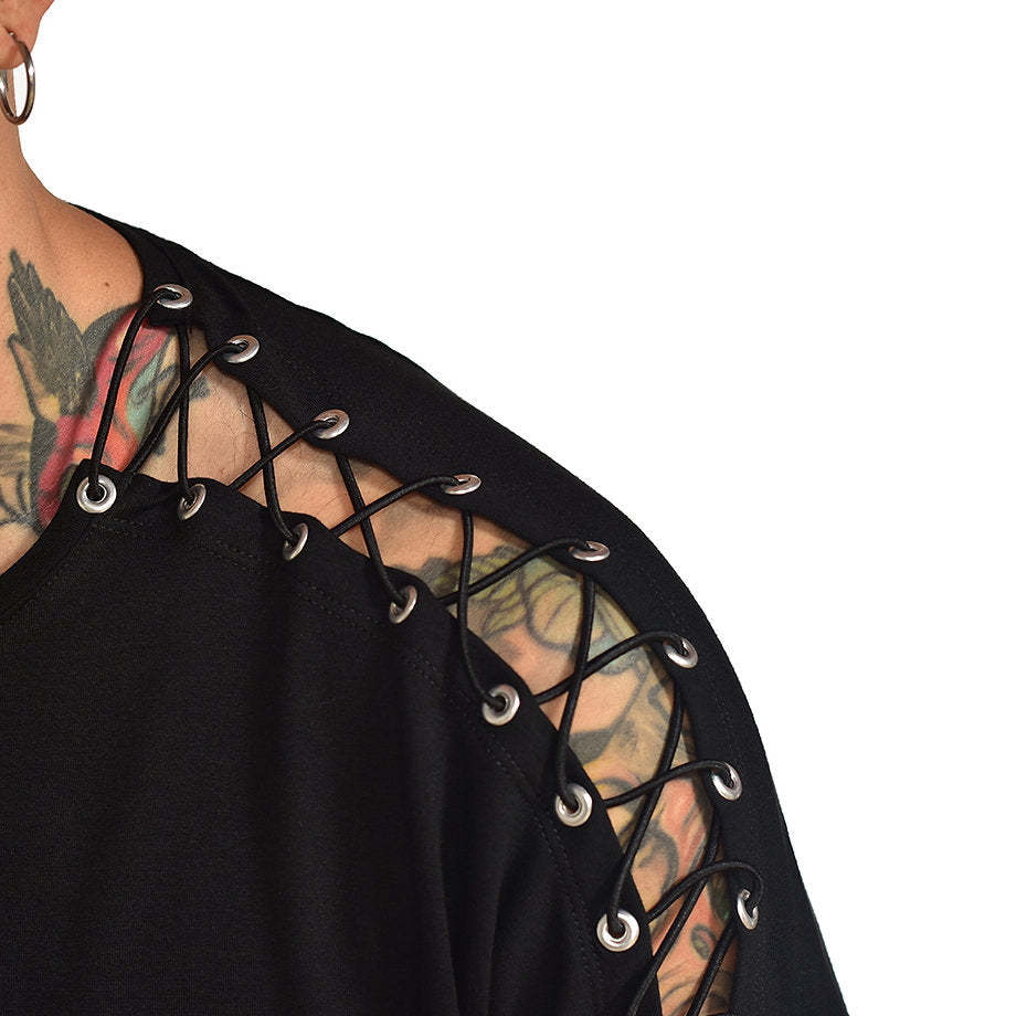 Camiseta regular fit sparrow black