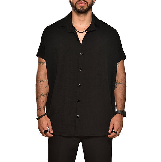 Bluson oversize extragrande negro