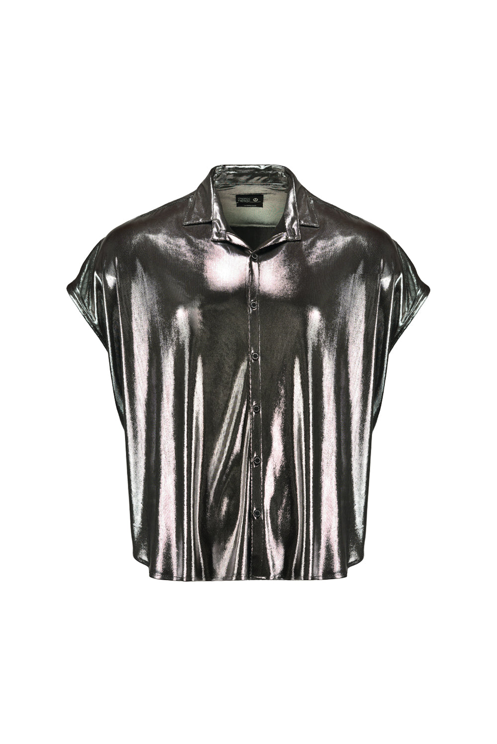 Bluson oversize extragrande metálico