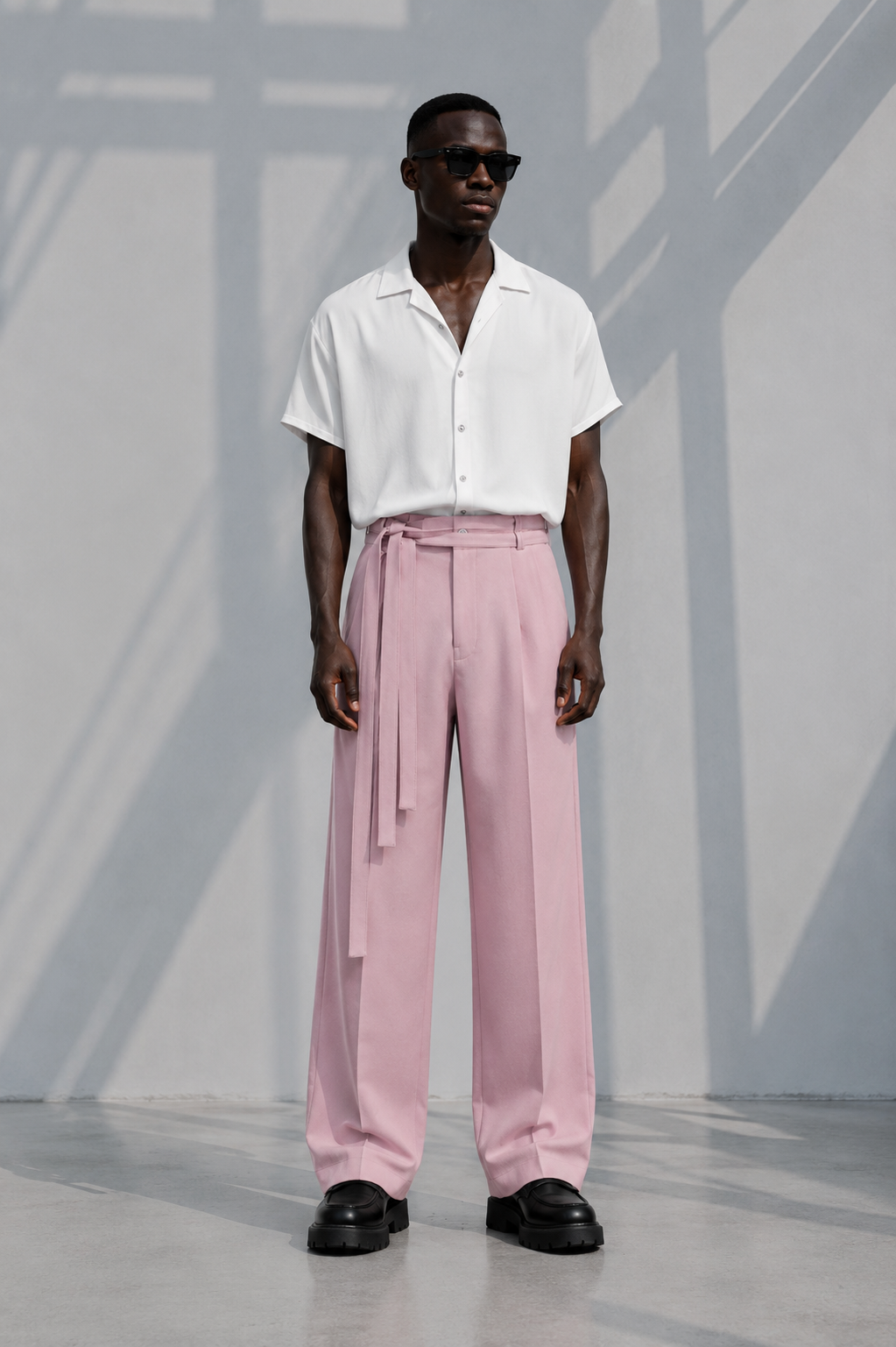 Pantalón pink baggy double strap