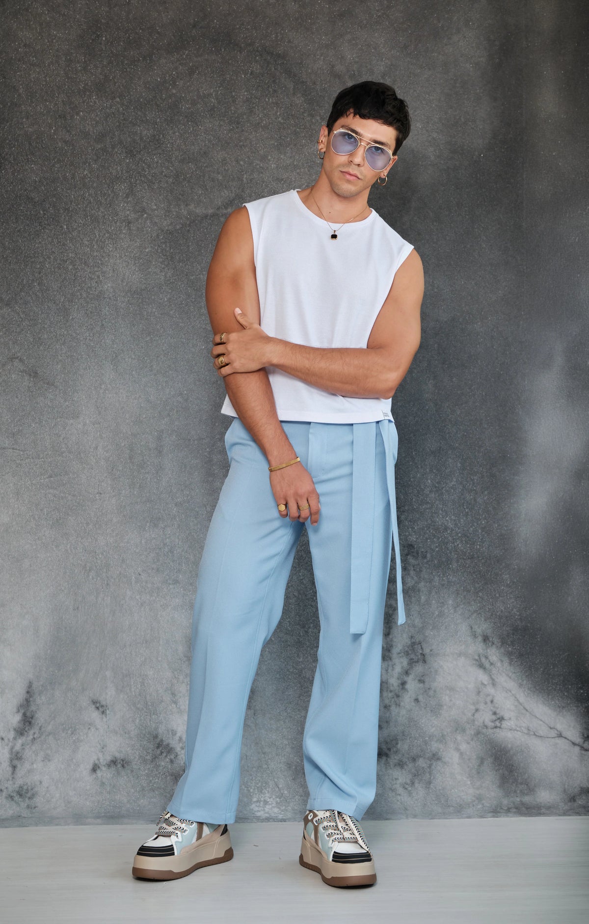 Pantalon Yohji tailoring baby blue