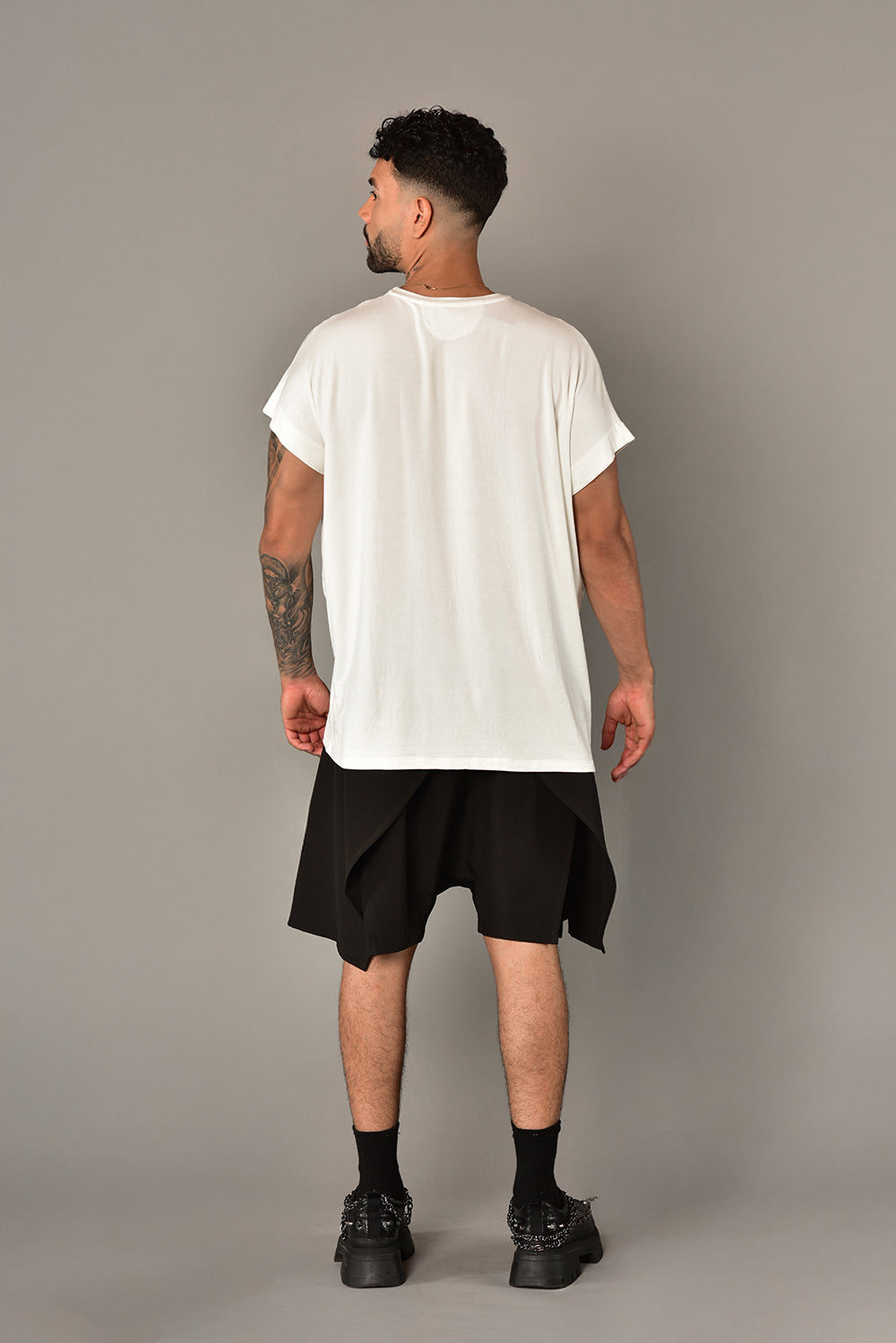 Camiseta blusón manga Japonesa ivory