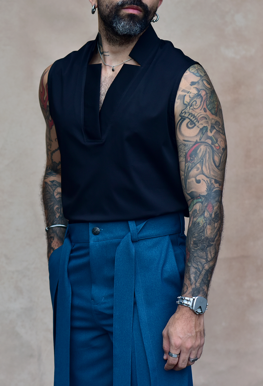 Camisa verushka regular fit negro