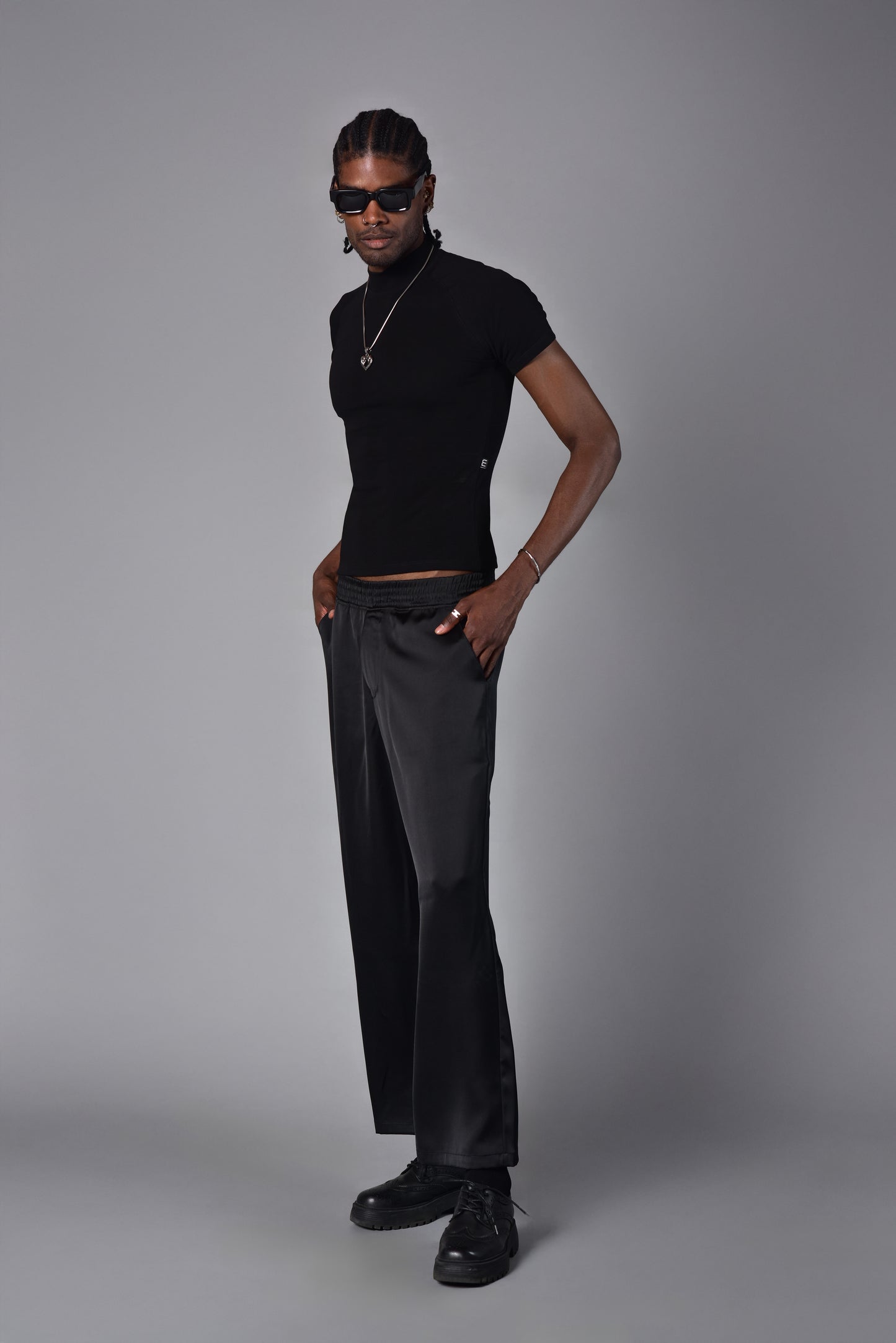 Camiseta super slim perkins negra