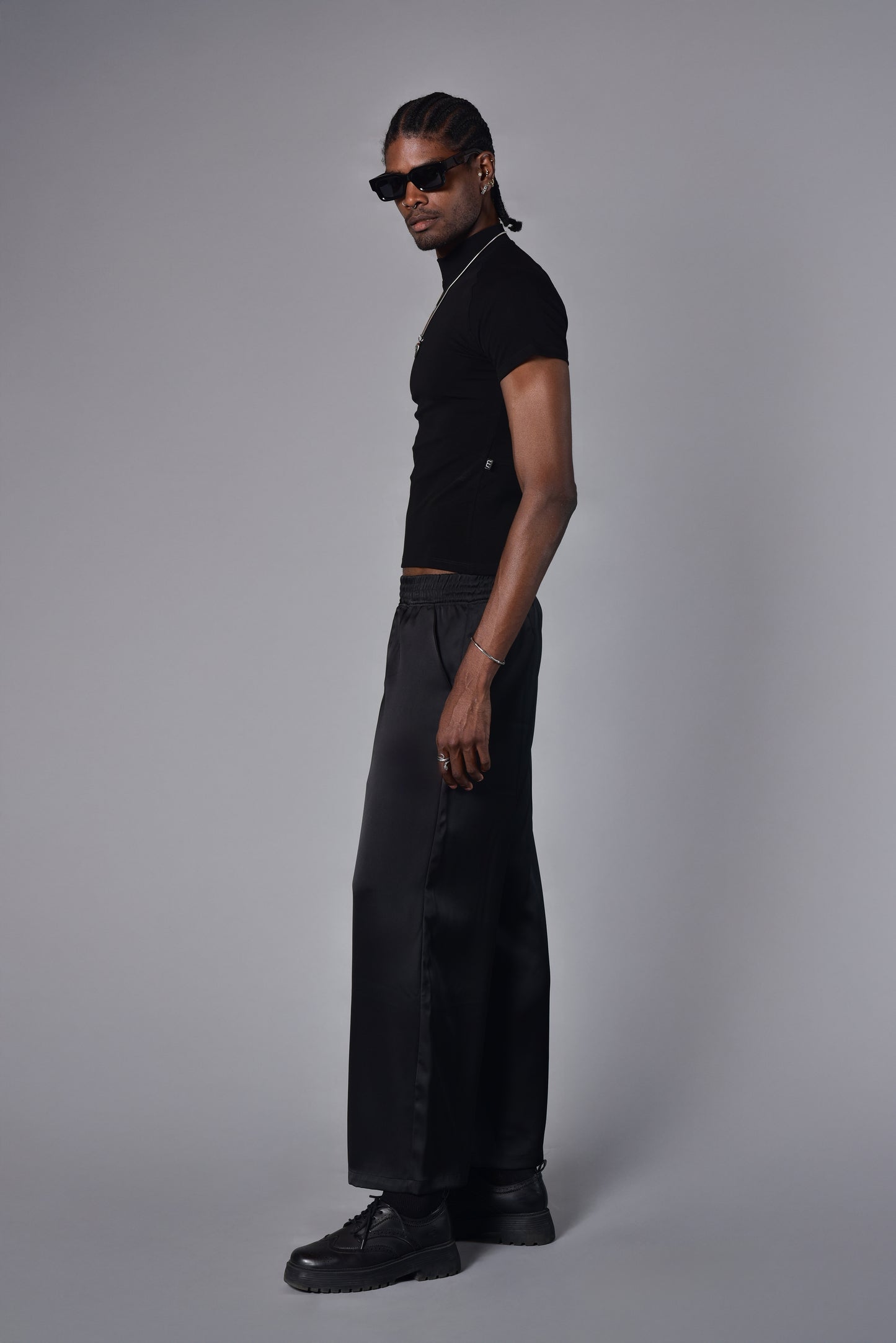 Camiseta super slim perkins negra