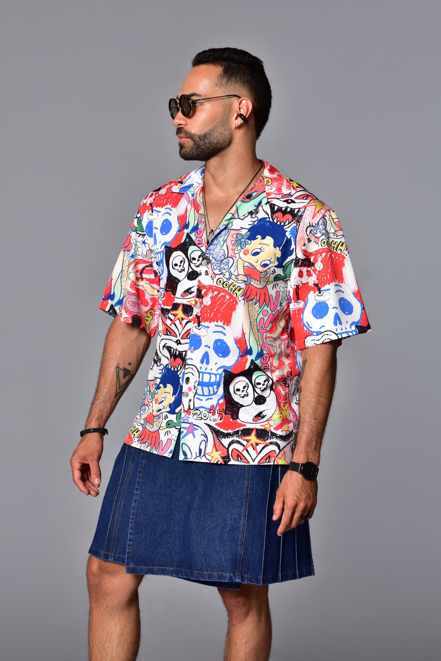 Camisa Boxy Fit Comic Chaos