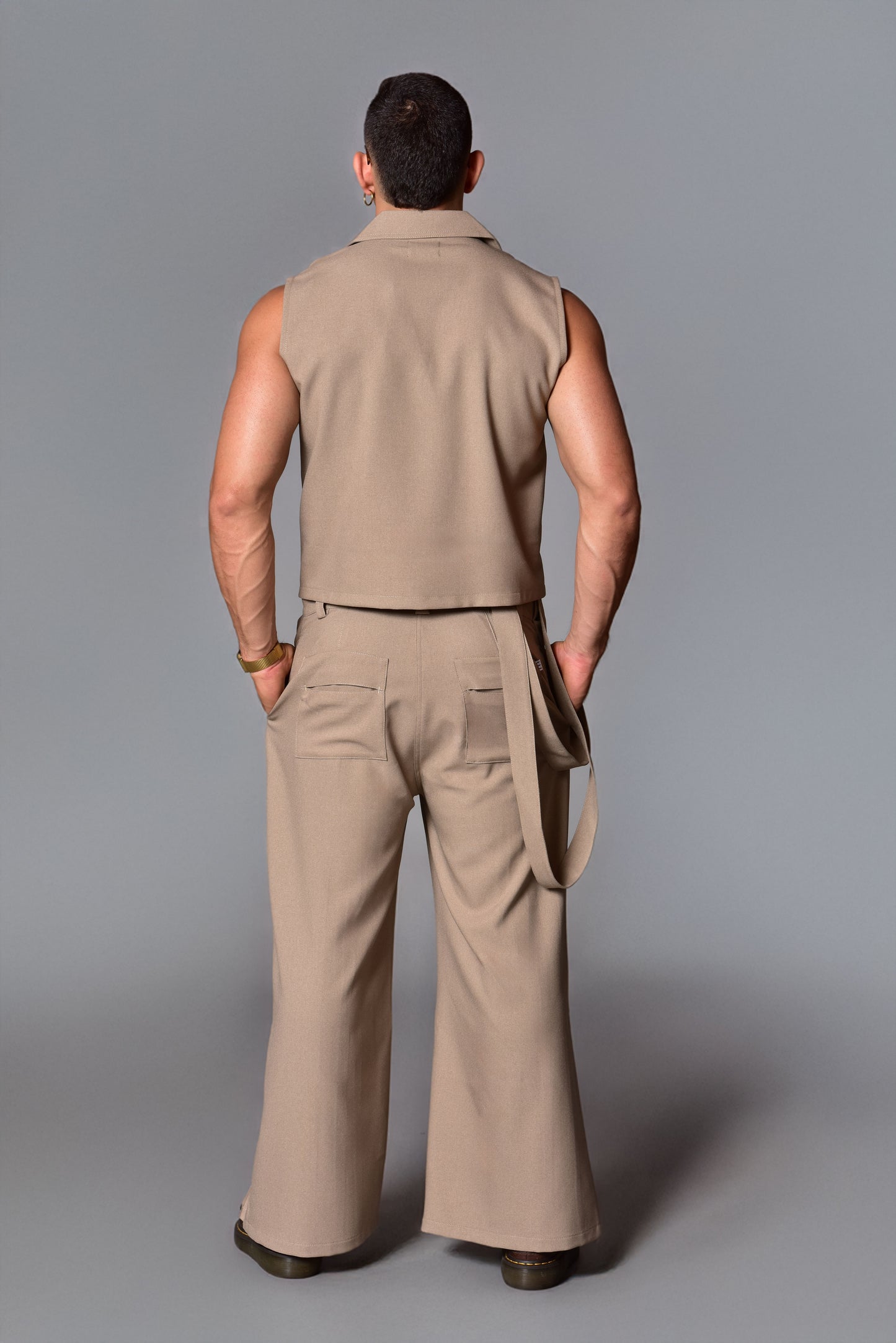 Pantalon Kyoto ultra wide leg beige