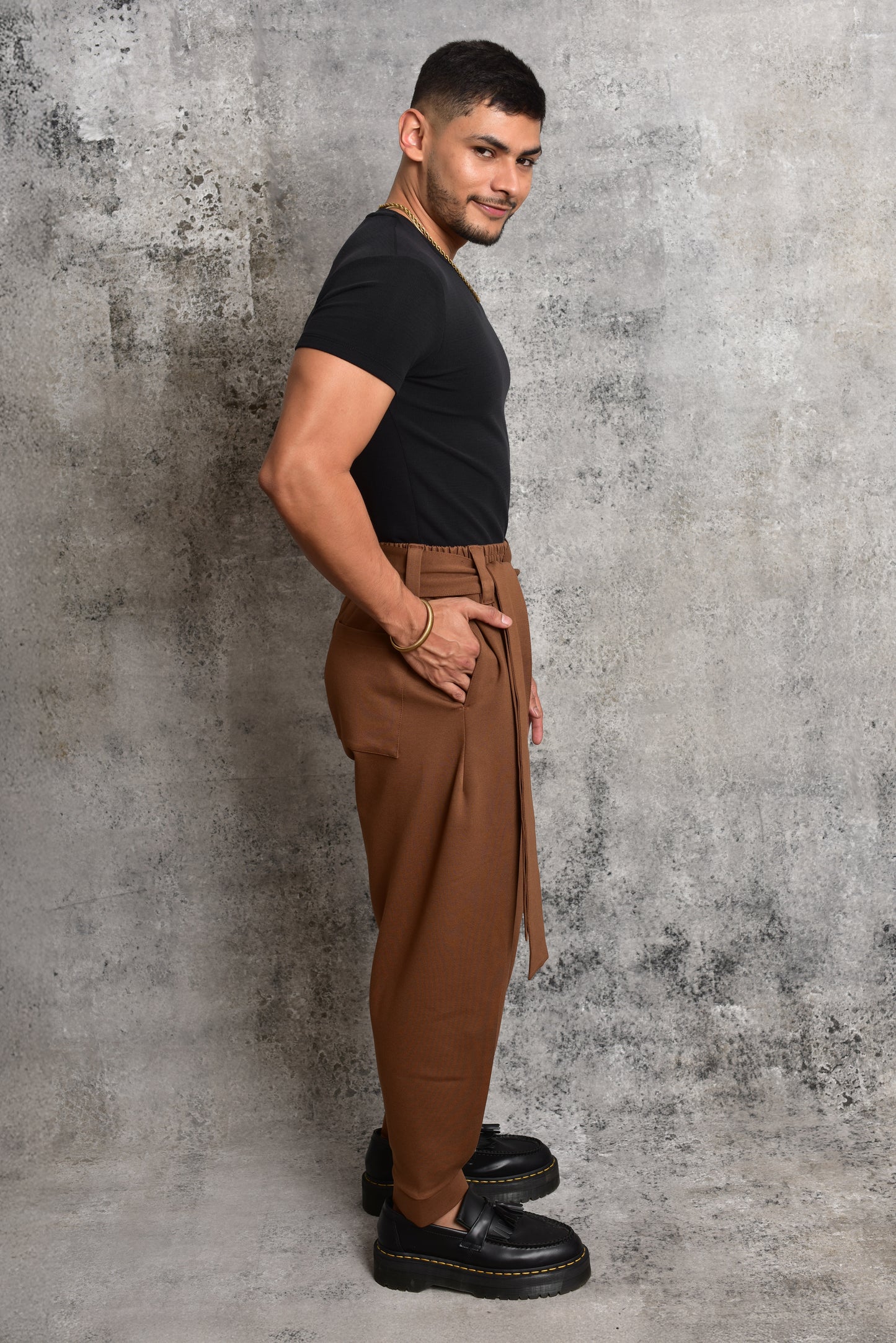 Pantalon samurai cafe