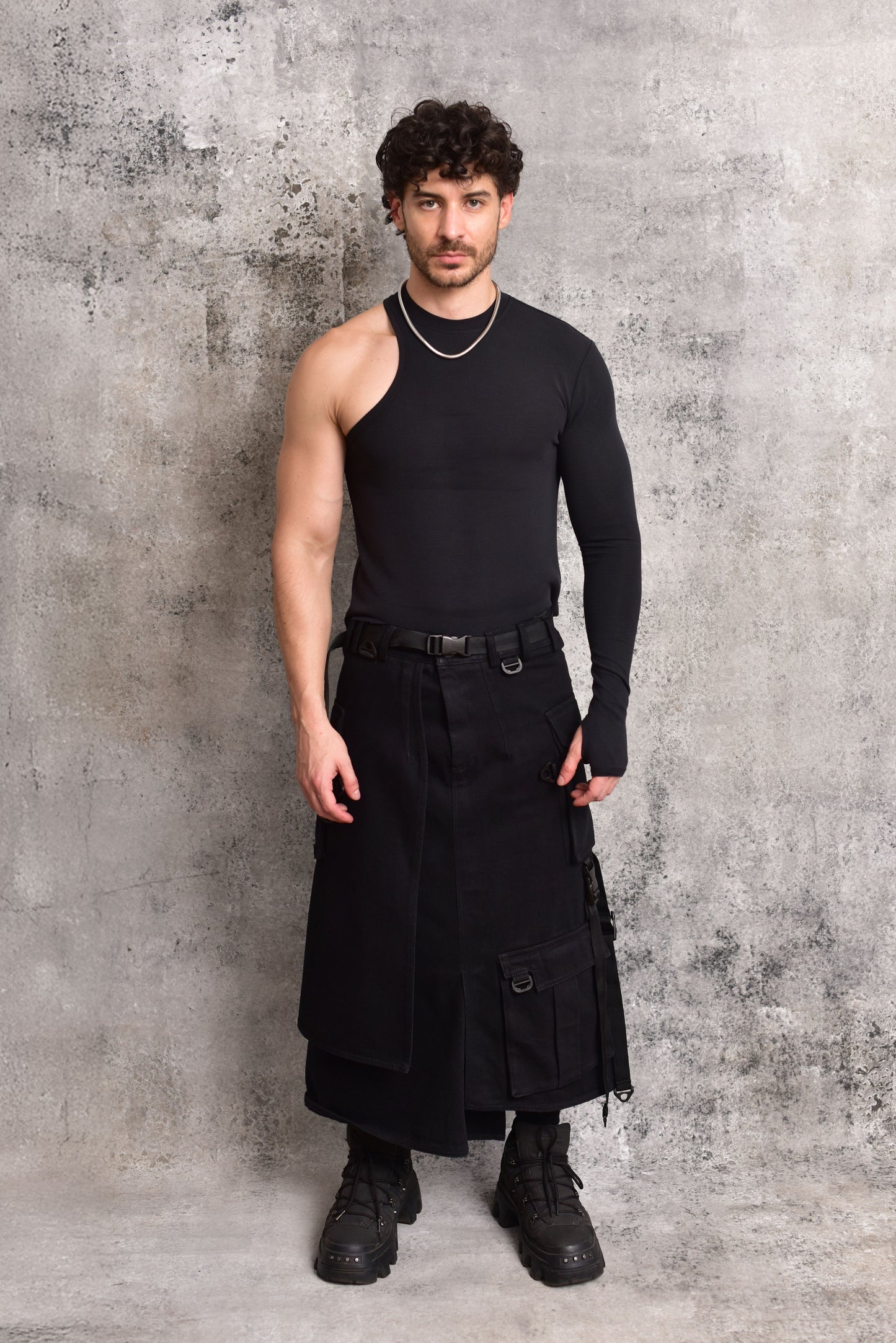 camiseta sleeve one black