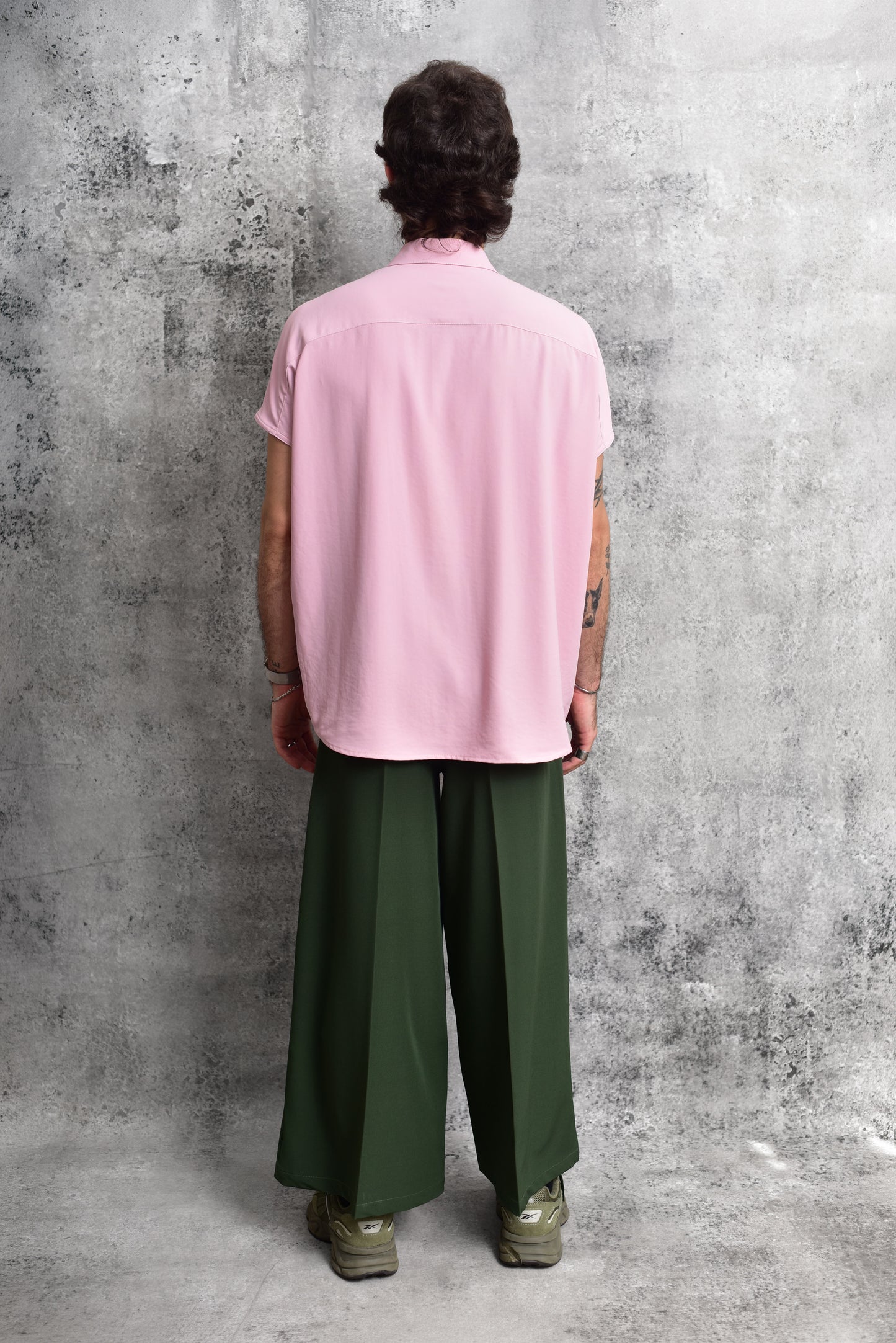 Bluson oversize extragrande palo de rosa