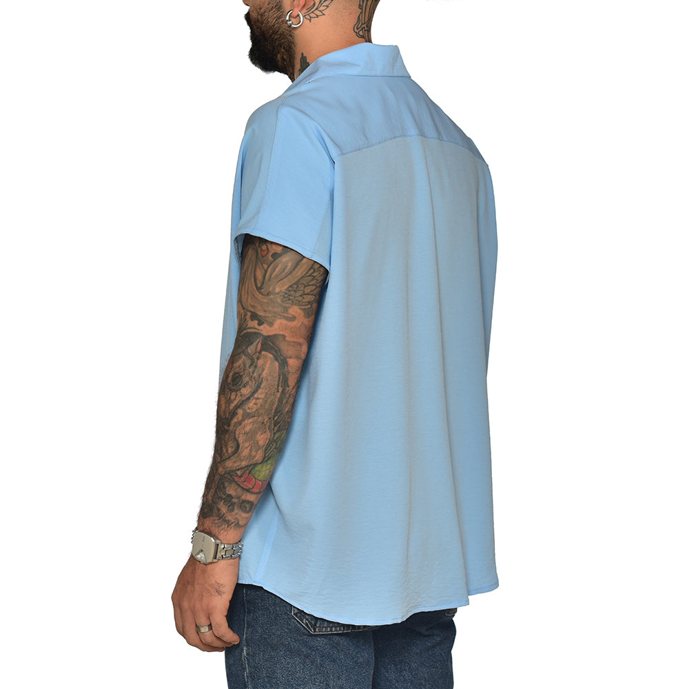 Bluson oversize extragrande azul cielo