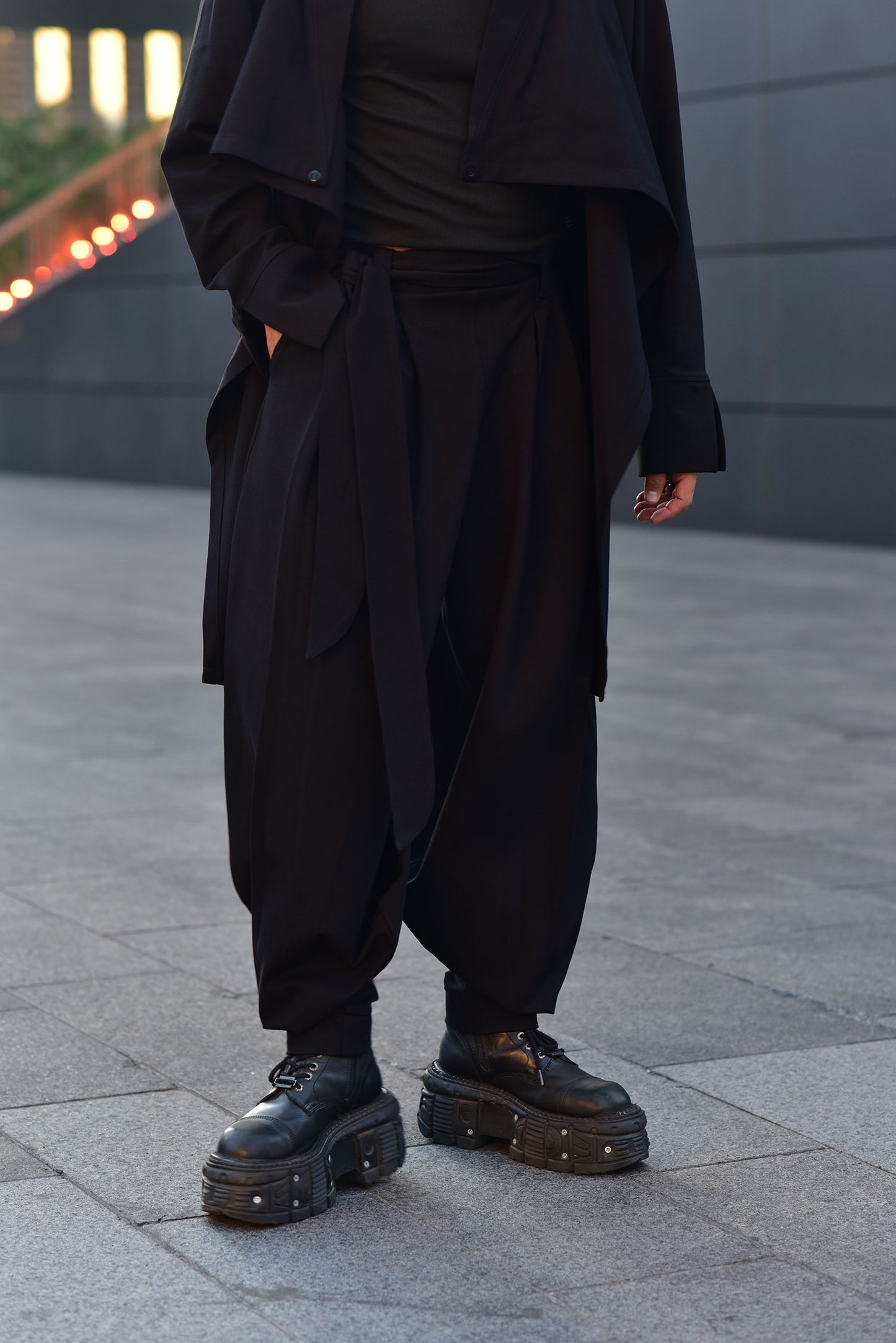 Pantalon harem yoga black