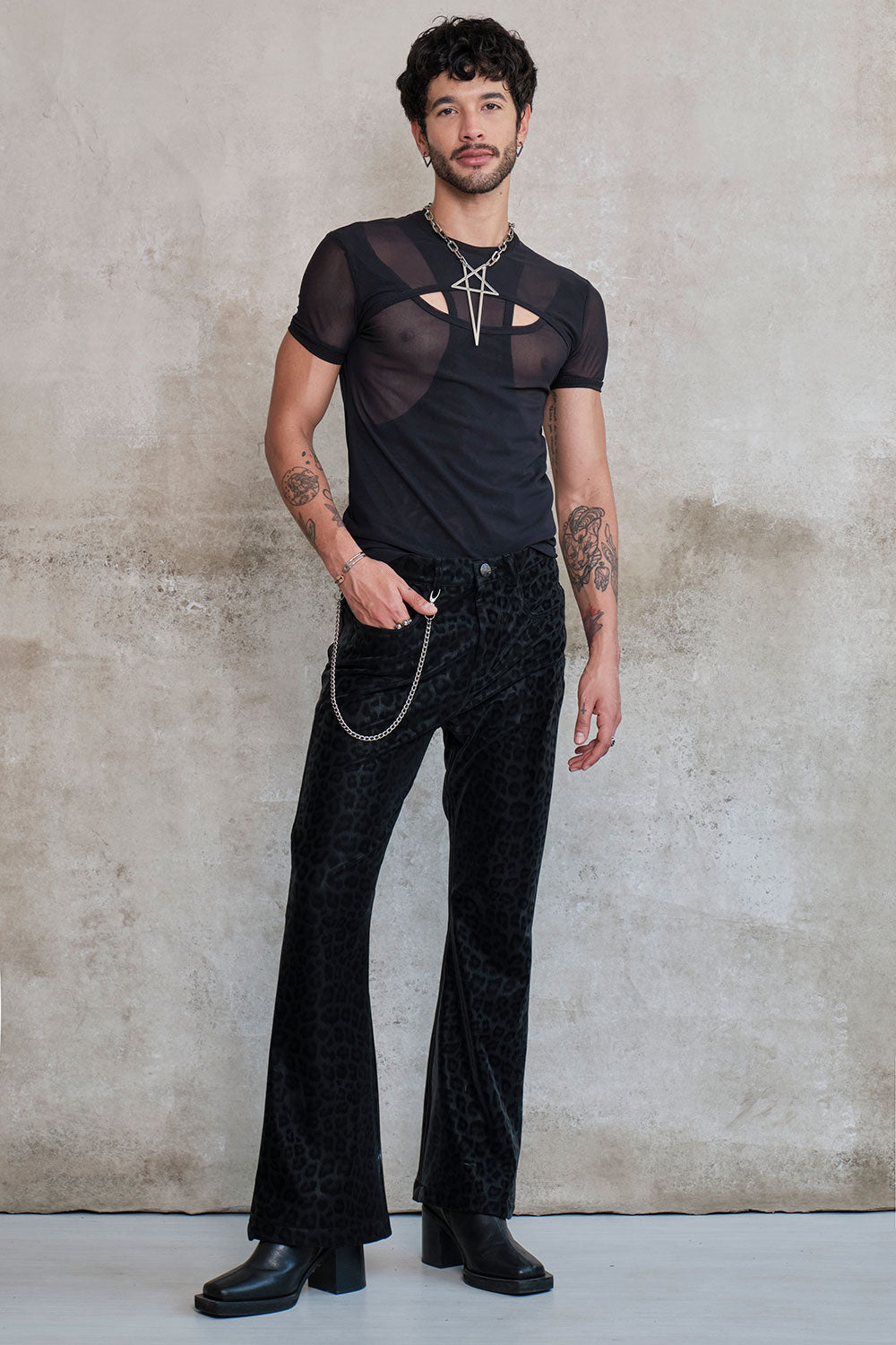 Camiseta slim fit layering black