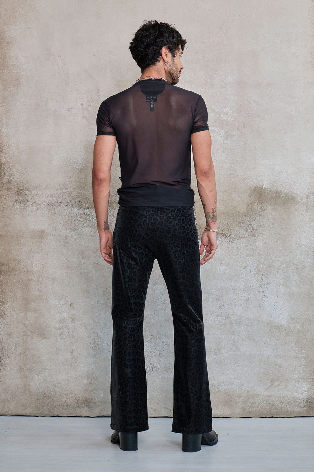 Camiseta slim fit layering black