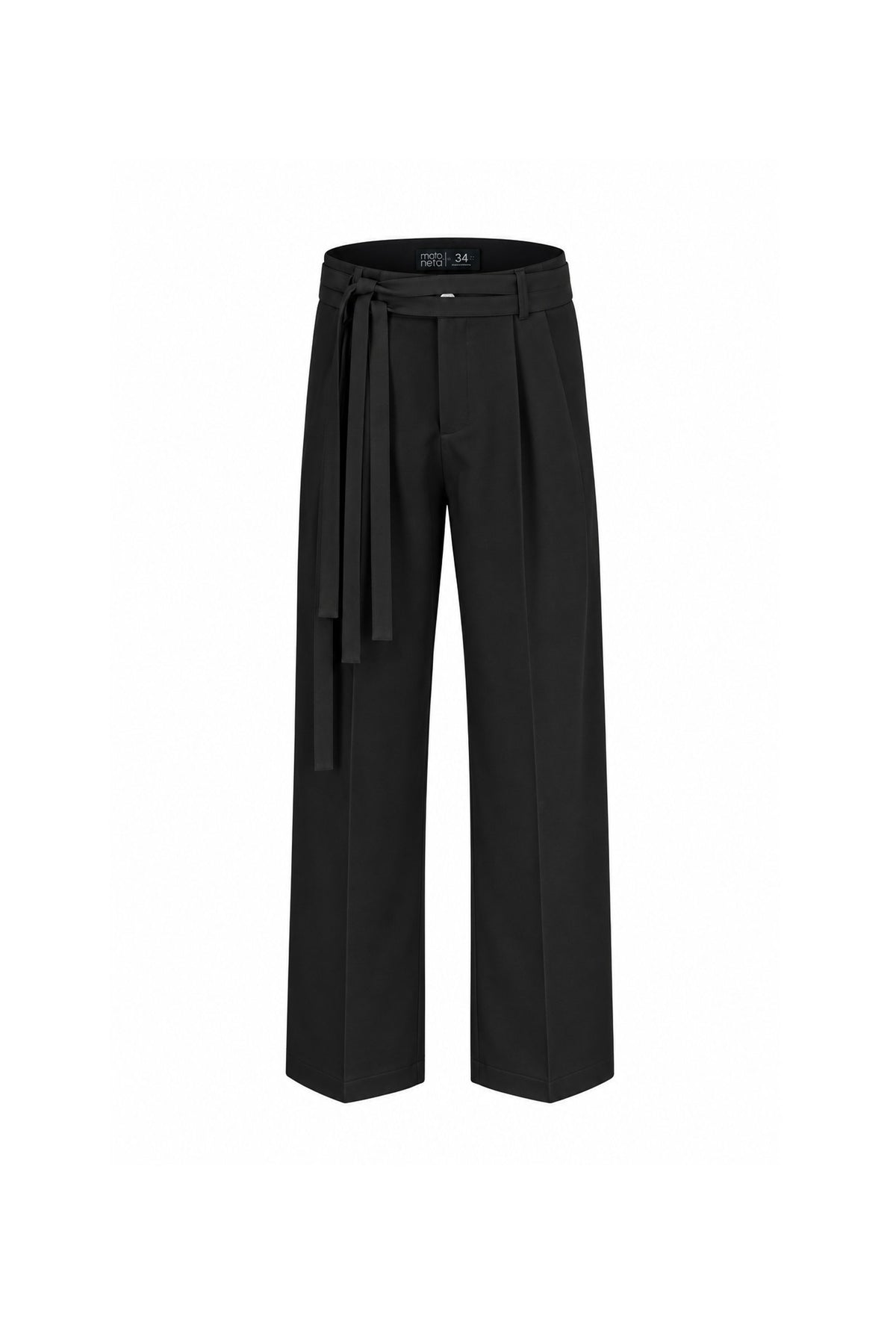Pantalón negro baggy double strap