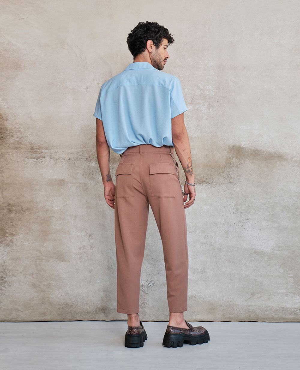 Bluson oversize extragrande azul cielo