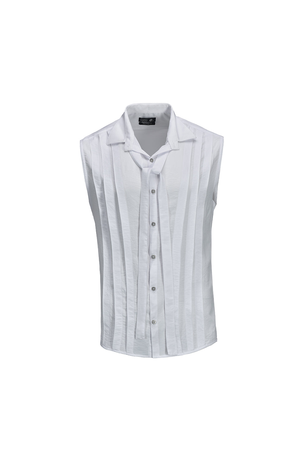 Camisa plisada blanca