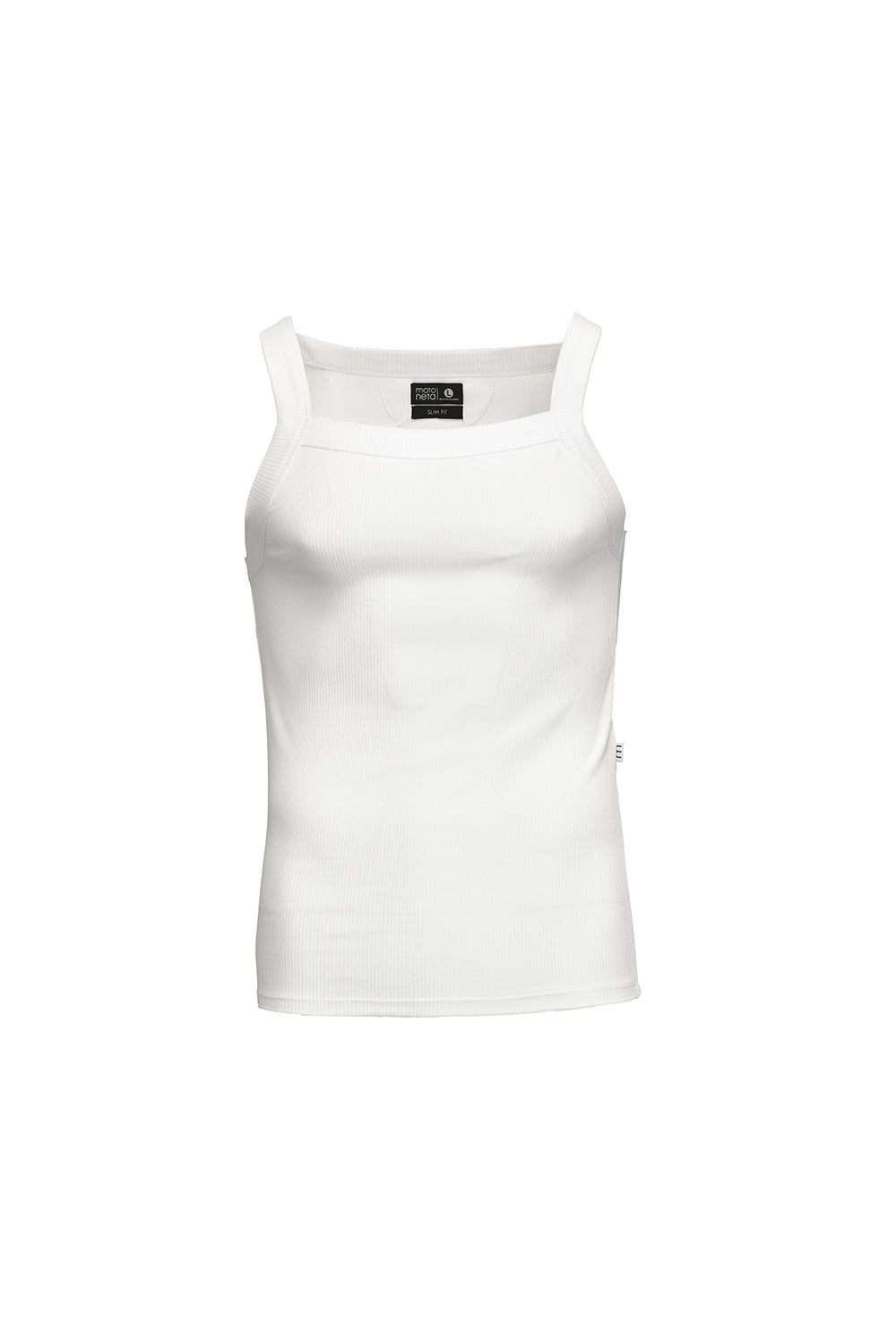 Tank top rib blanca