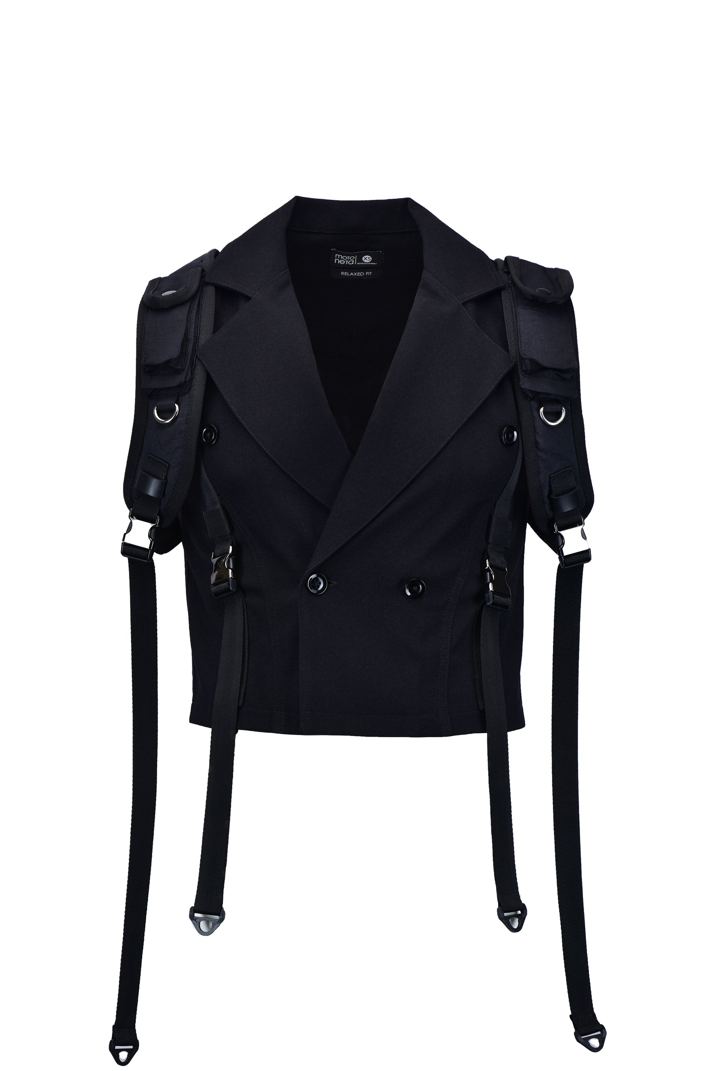 Chaleco old money techwear negro