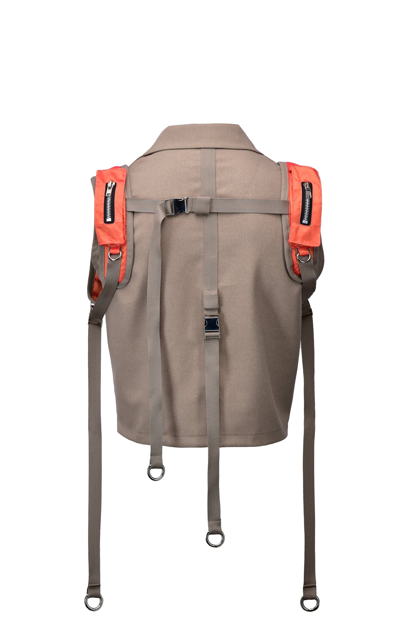 Chaleco old money techwear beige