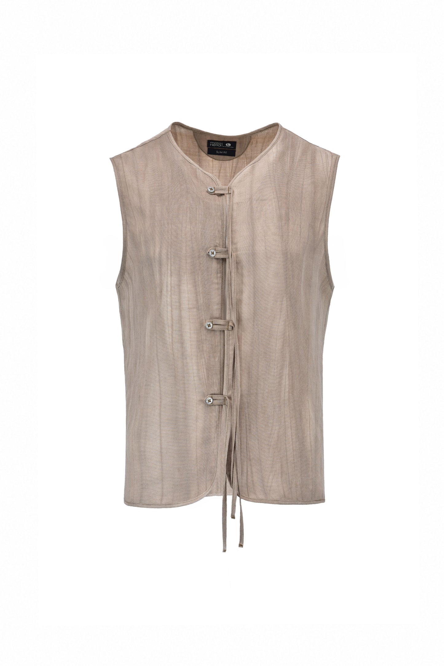 Camisa bohemia beige