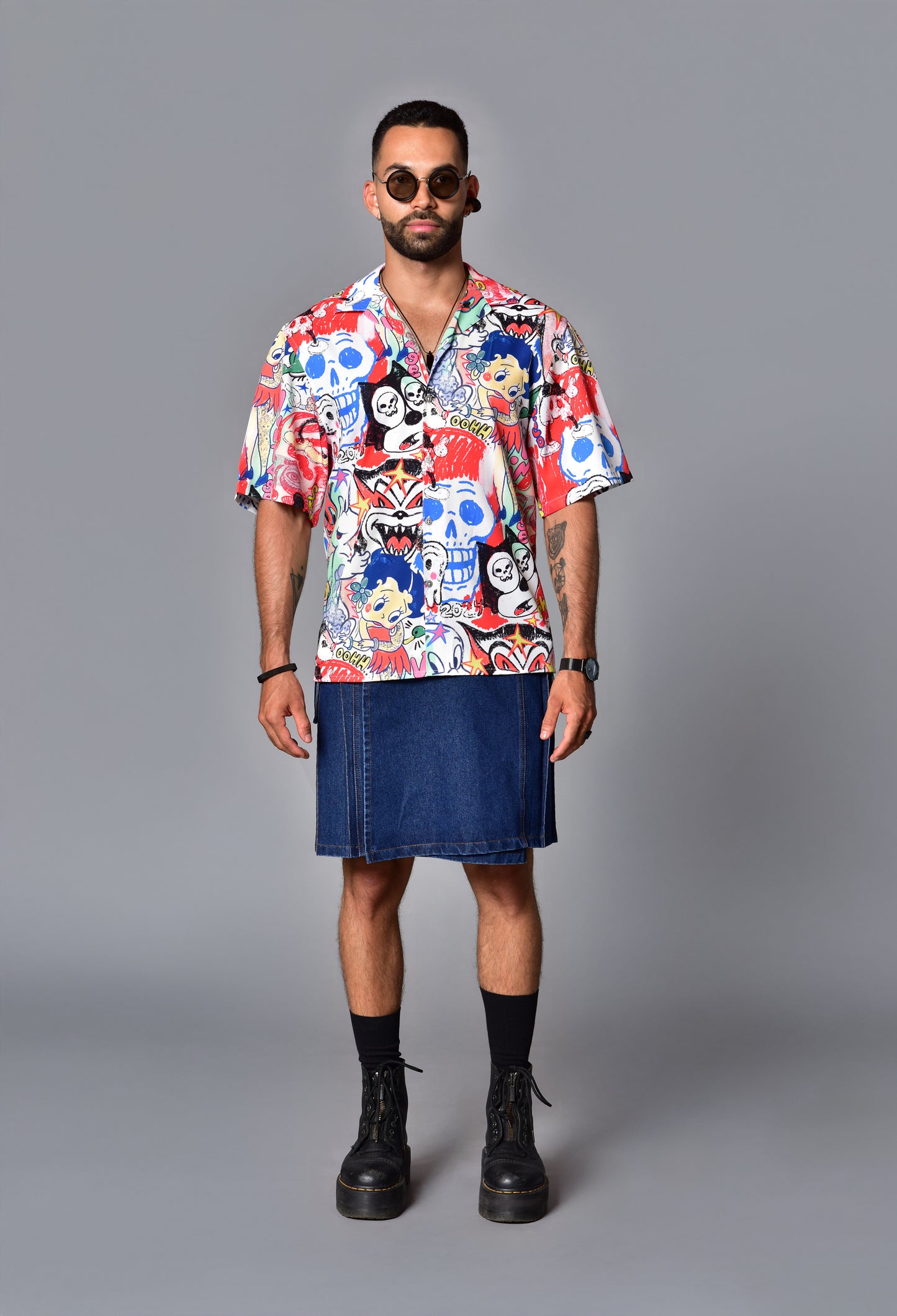 Camisa Boxy Fit Comic Chaos