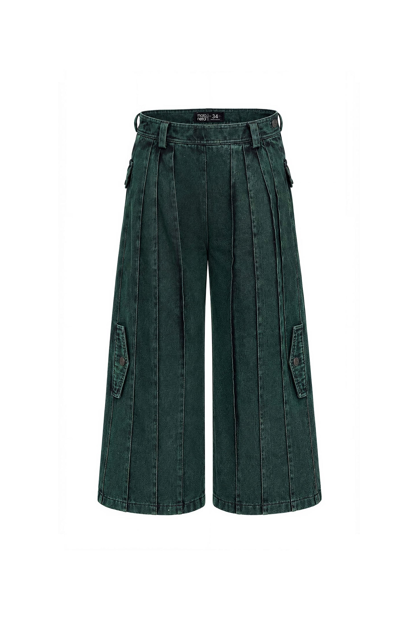 pantalon denim kyoto reverse green, vista delantera