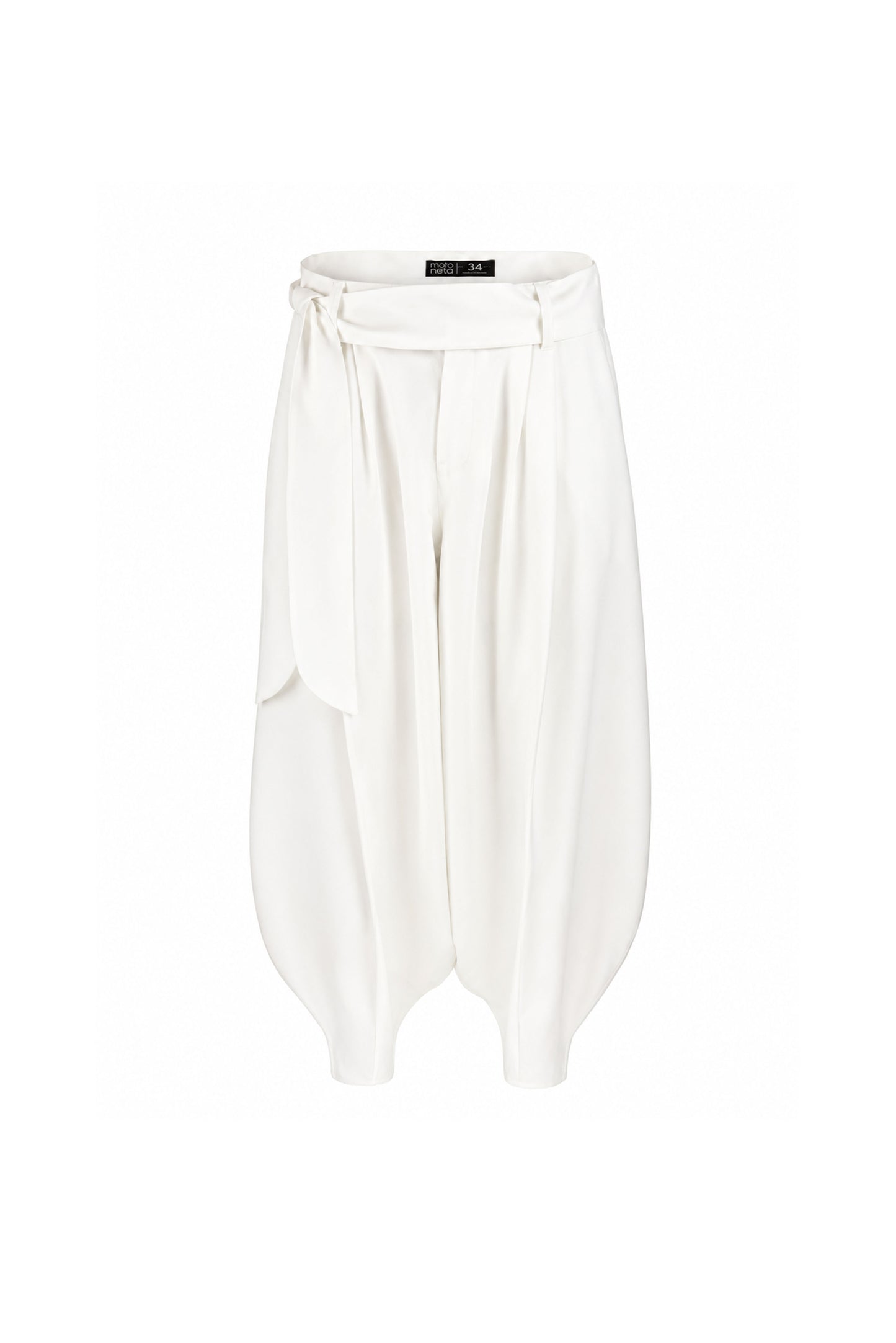 Pantalon harem yoga marfil