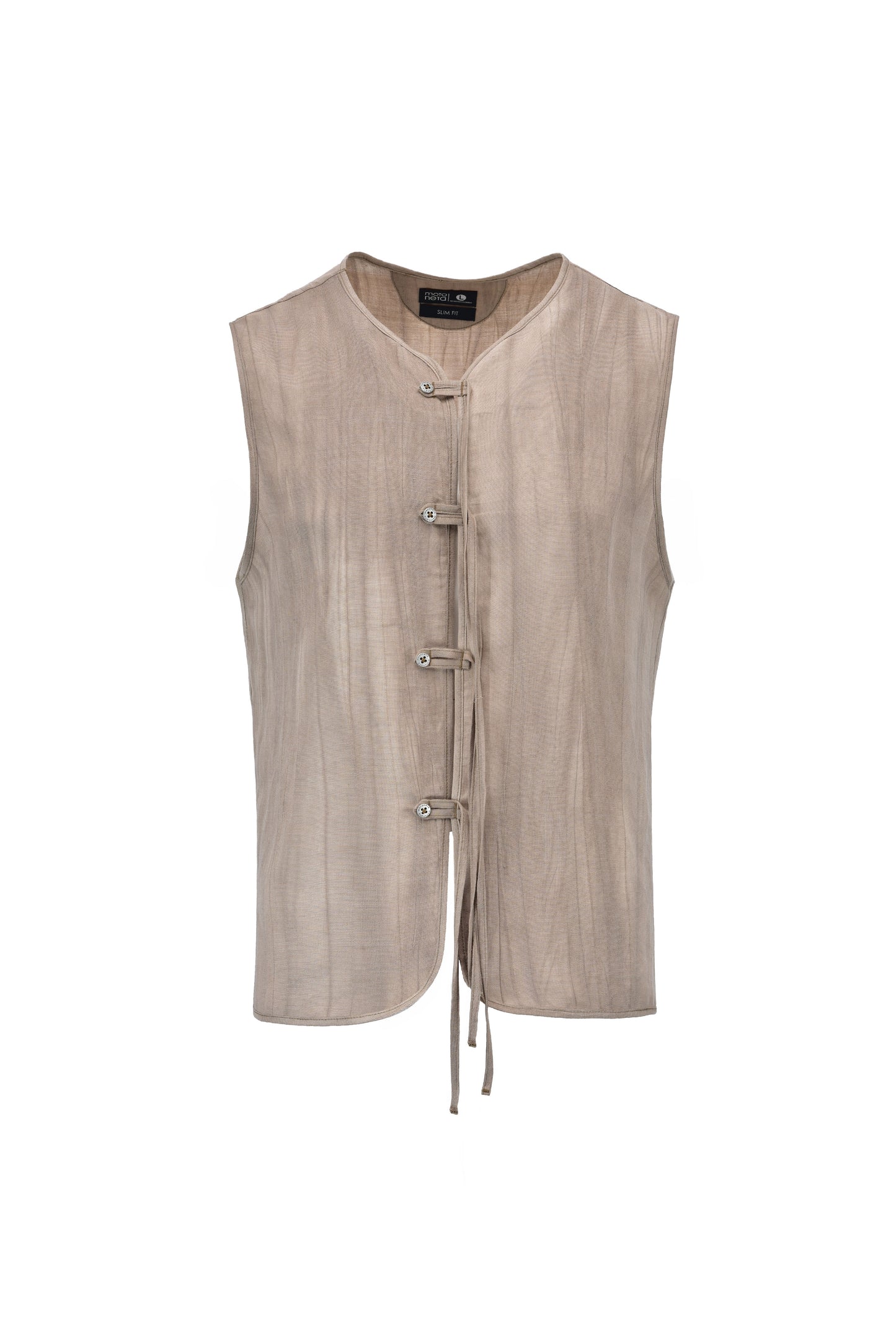 Camisa bohemia beige