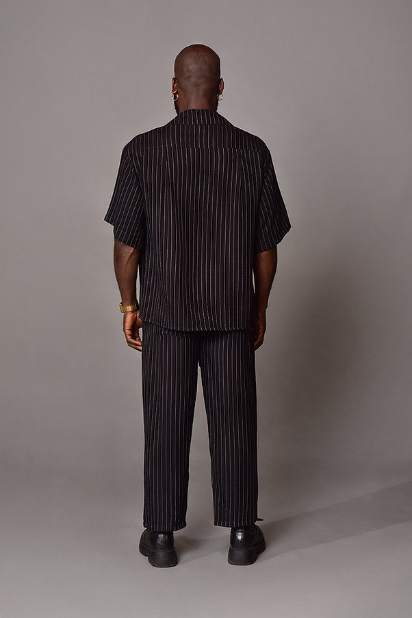 Camisa cuello blazer timeless stripes