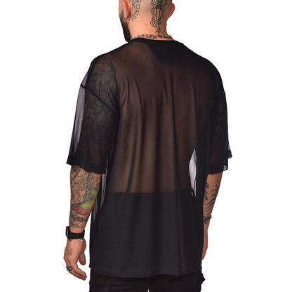 Camiseta boxy fit extragrande mallatex