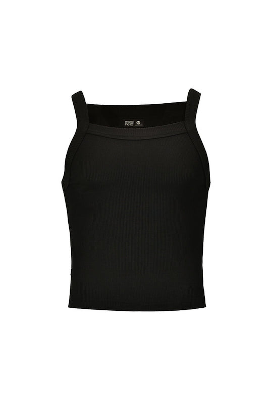 Tank top rib negro