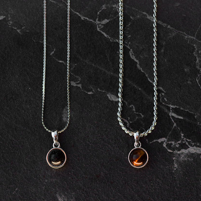 Gem drops necklace