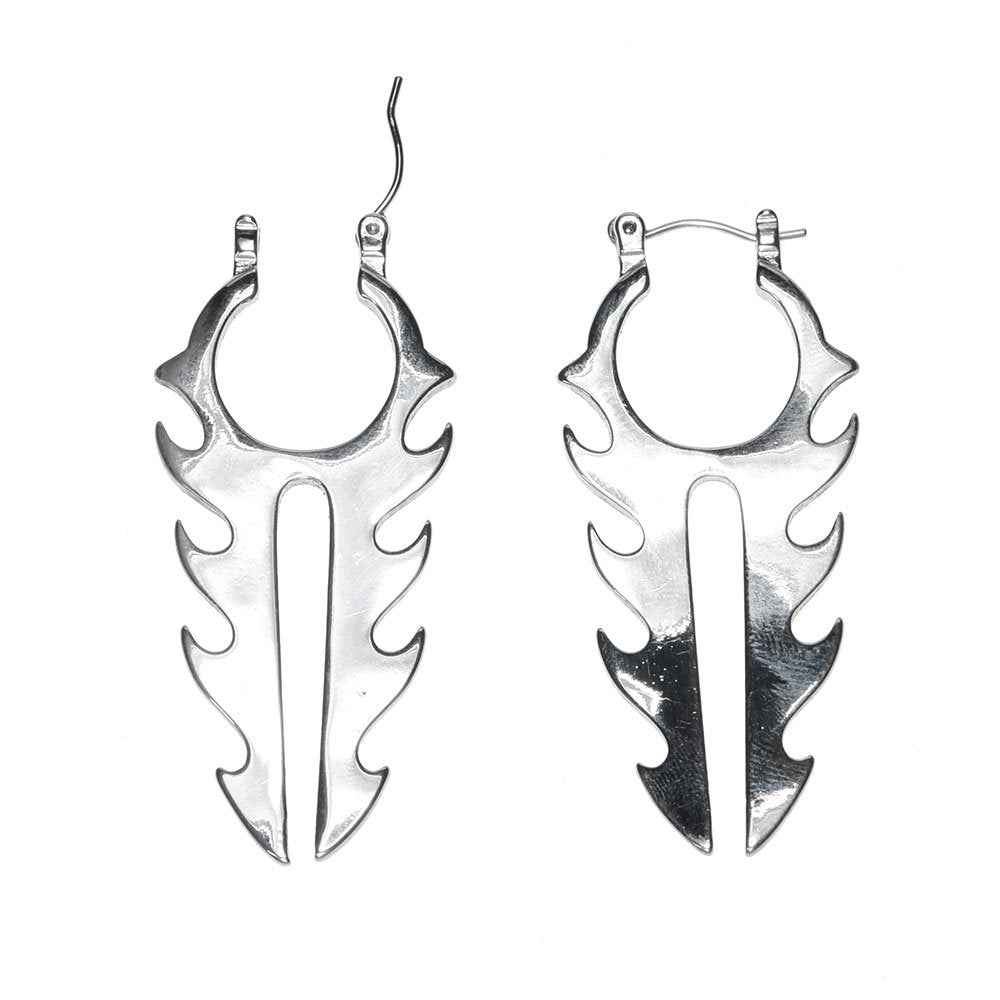 Extra large saw blade earring