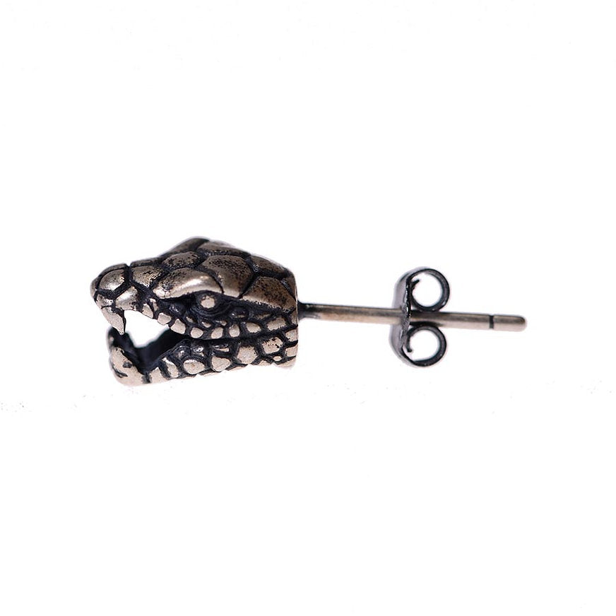 Snake head earring in S925 silver