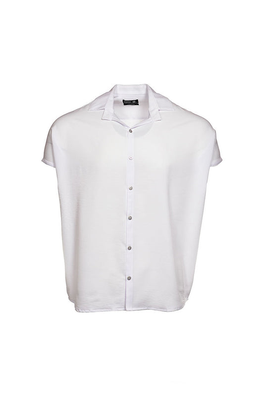 Bluson oversize extragrande blanco