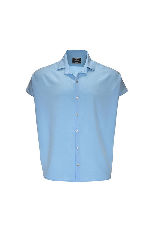 Bluson oversize extragrande azul cielo
